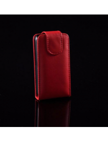 Funda de solapa en piel Telone para Nokia 500 roja