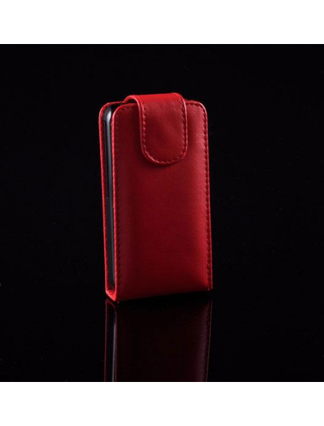 Funda de solapa en piel Telone para Nokia 500 roja
