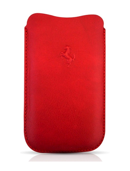 Funda de piel Ferrari Embossed roja Samsung Galaxy S II i9100