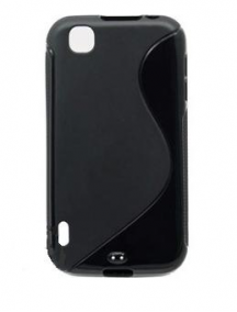 Funda TPU S-case LG E730 Optimus Sol negra