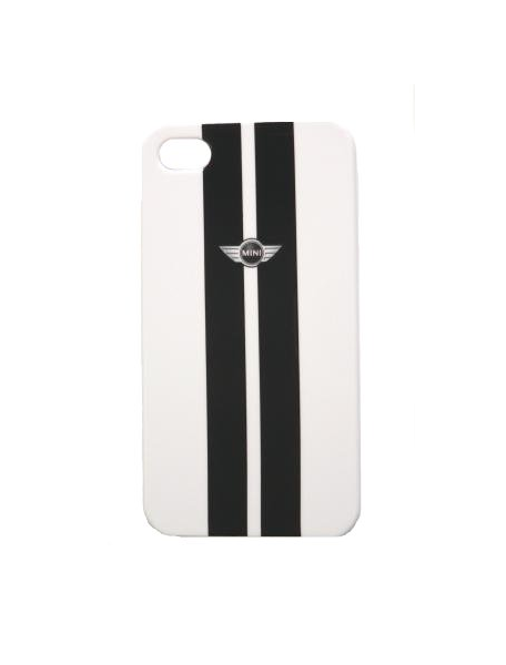 Protector trasero iPhone 4 - 4S Mini Cooper blanco metálico