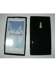 Funda TPU Telone Nokia 800 Lumia negra