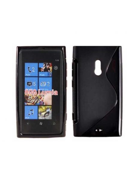 Funda TPU Telone S-case Nokia 800 Lumia negra