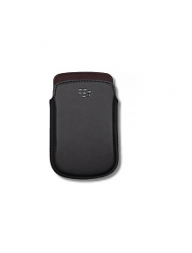 Funda de piel Blackberry HDW-38844 negra