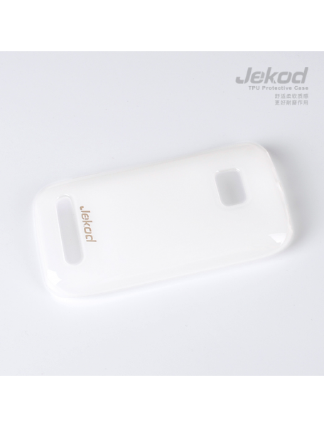 Funda TPU + lámina de disp. Jekod Nokia Lumia 710 blanca