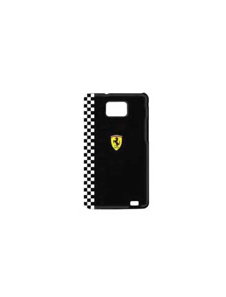 Protector trasero rígido Ferrari Scuderia negra Samsung i9100 Ga