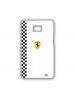 Protector trasero rígido Ferrari scuderia blanco Samsung i9100 S