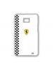 Protector trasero rígido Ferrari scuderia blanco Samsung i9100 S