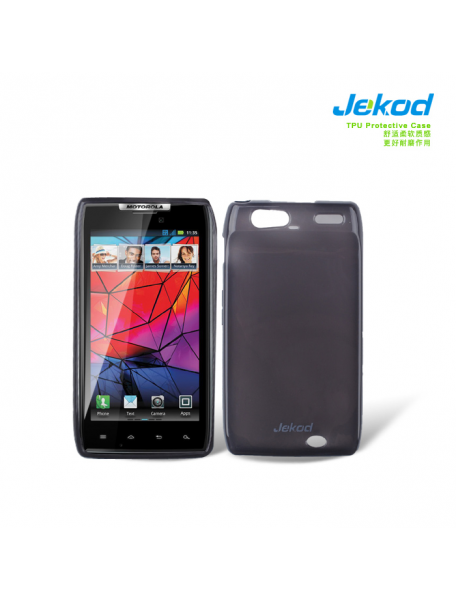 Funda TPU + lámina de display Jekod Motorola XT910 Razr negra