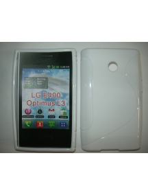 Funda TPU S-case LG Optimus L3 E400 blanca