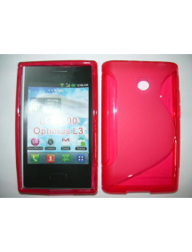 Funda TPU S-case LG Optimus L3 E400 roja