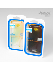 Funda TPU + lámina de display Jekod HTC One S blanca