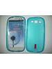 Funda de silicona TPU Samsung i9300 Galaxy SIII celeste