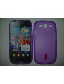 Funda de silicona TPU Samsung i9300 Galaxy SIII lila