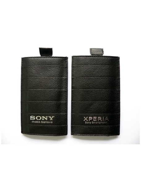 Funda - bolsa Sony Ericsson Xperia S LT26i con cinta negra