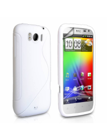 Funda TPU Telone S-case HTC Sensation XL blanca