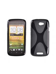 Funda TPU X-case Telone HTC One S negra