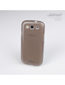 Funda TPU + lámina display Jekod Samsung i9300 Galaxy S III negr