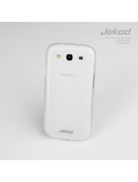 Funda TPU + lámina display Jekod Samsung i9300 Galaxy S III blan