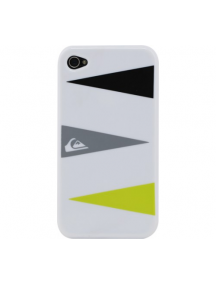 Protector Quiksilver iPhone 4 - 4S blanco triángulos