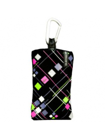 Funda calcetin Quiksilver iPhone 4 negro - fluorescente