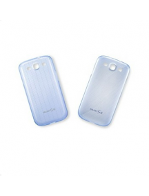 Funda TPU Samsung EFC-1G6SBE Galaxy S III i9300 azul puntitos