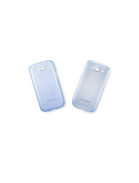 Funda TPU Samsung EFC-1G6SBE Galaxy S III i9300 azul puntitos