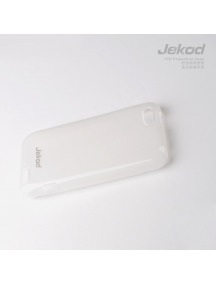 Funda TPU + lámina de display Jekod HTC One V blanca