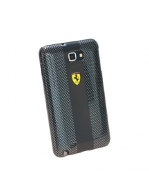 Funda Ferrari rígida carbono - negra Samsung Galaxy Note N7000