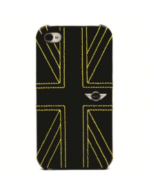 Protector trasero iPhone 4 - 4S Mini Cooper bandera negra - amar