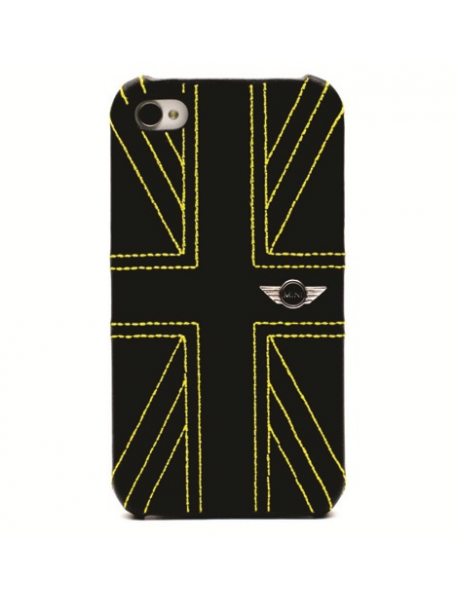 Protector trasero iPhone 4 - 4S Mini Cooper bandera negra - amar