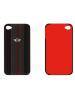 Protector trasero iPhone 4 - 4S Mini Cooper negro con costuras r