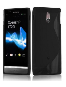 Funda TPU Telone S-Case Sony Ericsson Xperia P LT22i negra