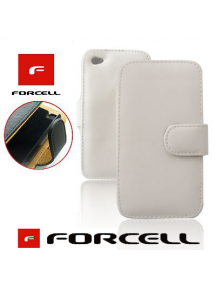 Funda libro Forcell Prestige iPhone 4 - 4S blanca