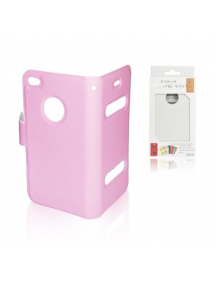 Funda libro slim iPhone 4 - 4S rosa