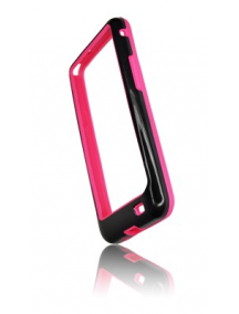 Funda bumpers Forcell Samsung Galaxy S II i9100 negra - rosa