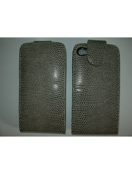 Funda de solapa Forcell Chic iPhone 4 - 4S serpiente dorada