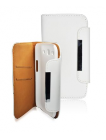 Funda libro cartera Samsung Galaxy S III i9300 blanca