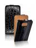 Funda de solapa Forcell Croco Samsung Galaxy S III i9300 negra