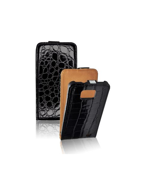 Funda de solapa Forcell Croco Samsung Galaxy S III i9300 negra