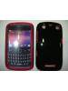 Funda de silicona Blackberry 9360 roja - negra