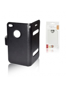 Funda libro Slim iPhone 4 - 4S negra