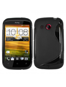 Funda TPU Telone S-case HTC Desire C negra
