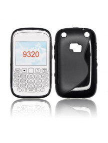 Funda TPU S-case Blackberry 9320 negra