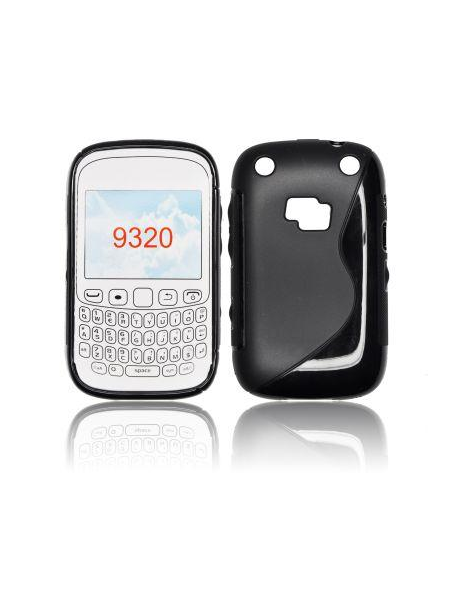 Funda TPU S-case Blackberry 9320 negra