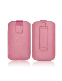 Funda cartuchera en piel Forcell Samsung i9300 Galaxy S III rosa