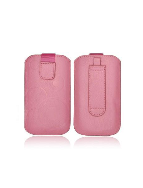 Funda cartuchera en piel Forcell Samsung i9300 Galaxy S III rosa