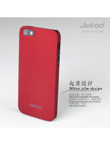 Protector + lámina display Jekod Apple iPhone 5 - 5S rojo