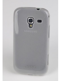 Funda TPU + lámina disp. Jekod Samsung i8160 Galaxy Ace 2 blanca