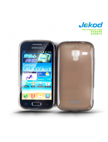 Funda TPU + lámina disp. Jekod Samsung i8160 Galaxy Ace 2 negra